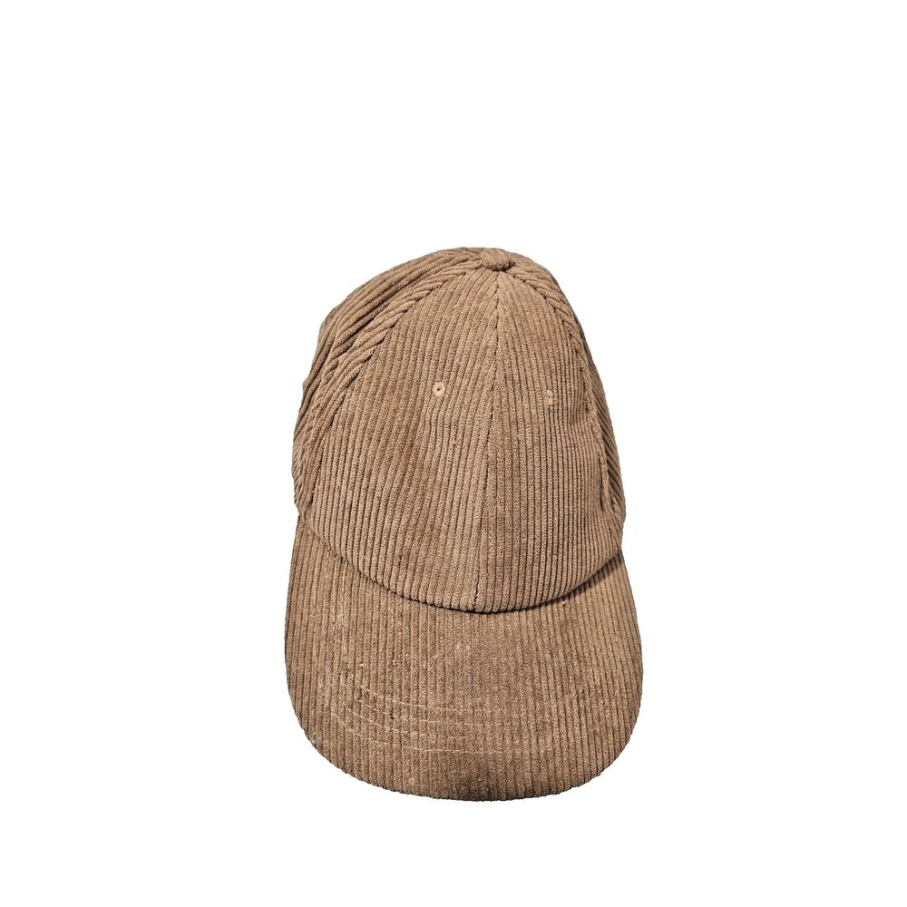 Corduroy Baseball Cap Unisex Adjustable Tan Soft Solid Casual Dad Hat